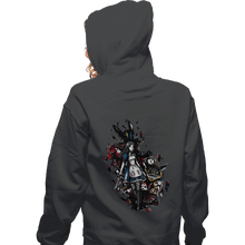 Load image into Gallery viewer, Secret_Shirts Zippered Hoodies, Unisex / Small / Dark Heather Alice In Madness
