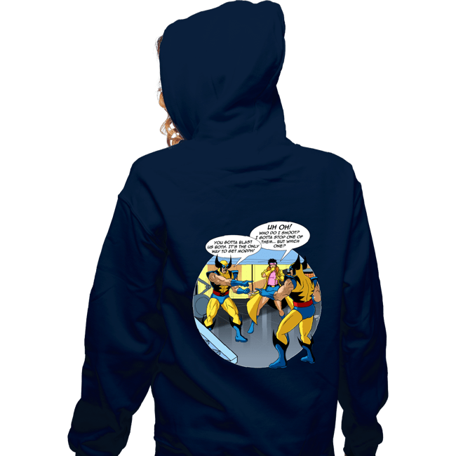 Secret_Shirts Zippered Hoodies, Unisex / Small / Navy Will the Real Wolverine Please Stand Up