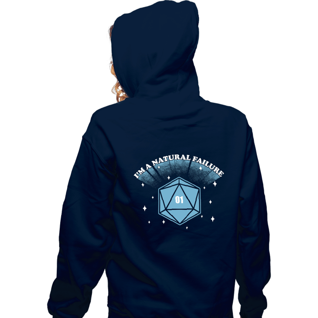 Shirts Zippered Hoodies, Unisex / Small / Navy I'm A Natural Failure