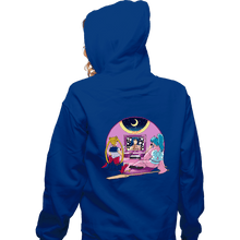 Load image into Gallery viewer, Daily_Deal_Shirts Zippered Hoodies, Unisex / Small / Royal Blue Anime At Home

