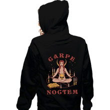 Load image into Gallery viewer, Shirts Zippered Hoodies, Unisex / Small / Black Carpe Noctem
