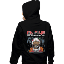 Load image into Gallery viewer, Shirts Zippered Hoodies, Unisex / Small / Black Ed Five Standing By
