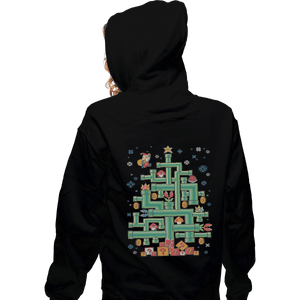 Shirts Zippered Hoodies, Unisex / Small / Black It's a Tree Mario