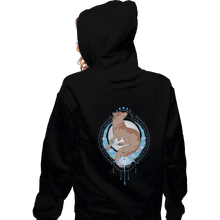 Load image into Gallery viewer, Shirts Pullover Hoodies, Unisex / Small / Black Howling Wolf
