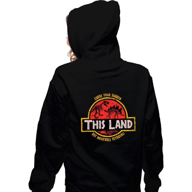 Secret_Shirts Zippered Hoodies, Unisex / Small / Black This Land!