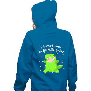 Shirts Zippered Hoodies, Unisex / Small / Royal Blue How To Human