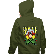 Load image into Gallery viewer, Daily_Deal_Shirts Zippered Hoodies, Unisex / Small / Military Green Rogue 97
