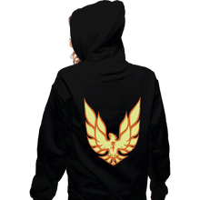 Load image into Gallery viewer, Shirts Zippered Hoodies, Unisex / Small / Black Dark Phoenix Firebird
