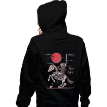 Load image into Gallery viewer, Shirts Zippered Hoodies, Unisex / Small / Black The Blood Moon Rising
