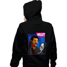 Load image into Gallery viewer, Daily_Deal_Shirts Zippered Hoodies, Unisex / Small / Black Hello Slasher
