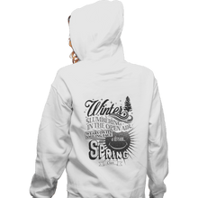 Load image into Gallery viewer, Shirts Zippered Hoodies, Unisex / Small / White Winter
