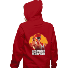 Load image into Gallery viewer, Shirts Zippered Hoodies, Unisex / Small / Red Red Ranger Redemption
