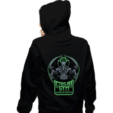 Load image into Gallery viewer, Daily_Deal_Shirts Zippered Hoodies, Unisex / Small / Black Cthulhu Gym
