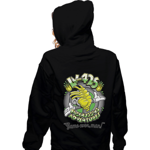Shirts Zippered Hoodies, Unisex / Small / Black Facehugging Adventures