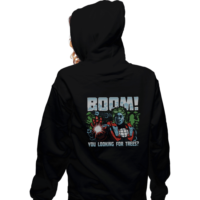 Daily_Deal_Shirts Zippered Hoodies, Unisex / Small / Black Captain Machine