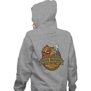 Secret_Shirts Zippered Hoodies, Unisex / Small / Sports Grey Miser Bros.