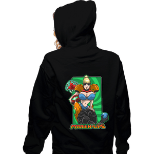 Daily_Deal_Shirts Zippered Hoodies, Unisex / Small / Black Power-Ups