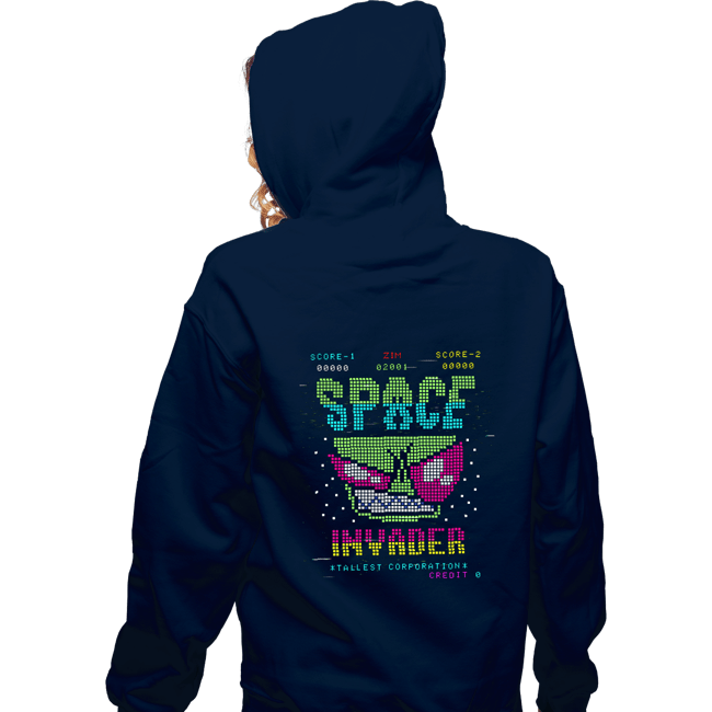 Secret_Shirts Zippered Hoodies, Unisex / Small / Navy Space Invader Zim