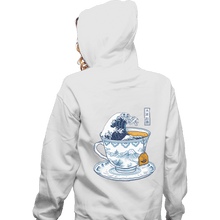 Load image into Gallery viewer, Shirts Zippered Hoodies, Unisex / Small / White The Great Kanagawa Tea
