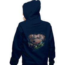Load image into Gallery viewer, Shirts Zippered Hoodies, Unisex / Small / Navy Forest Dreamers
