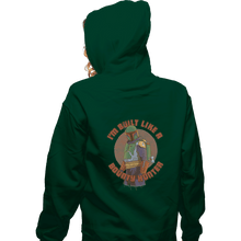 Load image into Gallery viewer, Shirts Zippered Hoodies, Unisex / Small / Irish green Built Like A Bounty Hunter
