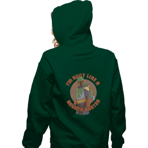 Shirts Zippered Hoodies, Unisex / Small / Irish green Built Like A Bounty Hunter