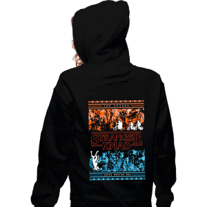 Shirts Zippered Hoodies, Unisex / Small / Black Stranger Ugly Sweater