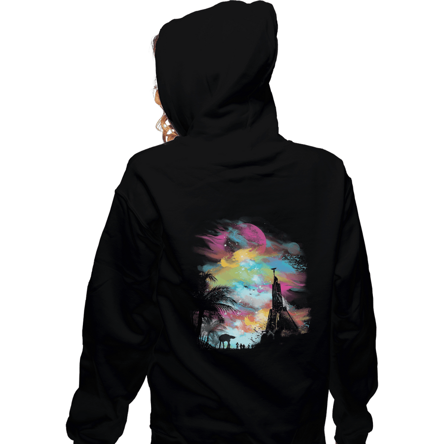 Shirts Zippered Hoodies, Unisex / Small / Black Sunset On Scarif