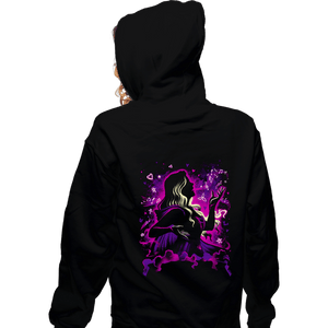 Daily_Deal_Shirts Zippered Hoodies, Unisex / Small / Black Love Witch