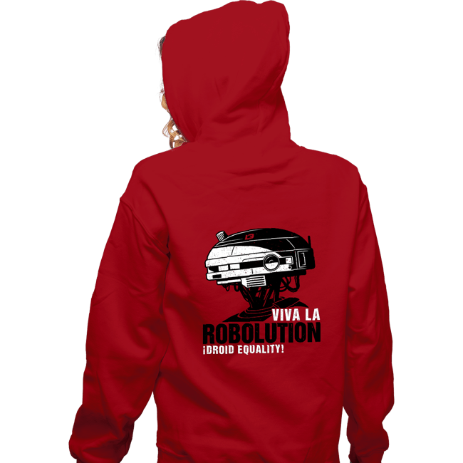 Shirts Zippered Hoodies, Unisex / Small / Red Viva La Robolution