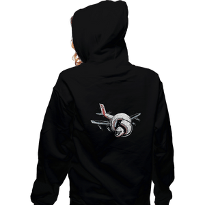 Secret_Shirts Zippered Hoodies, Unisex / Small / Black Airplane!
