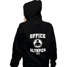Load image into Gallery viewer, Secret_Shirts Zippered Hoodies, Unisex / Small / Black Office Olympics 2005
