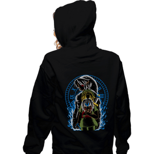 Daily_Deal_Shirts Zippered Hoodies, Unisex / Small / Black Fierce Deity