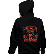 Load image into Gallery viewer, Shirts Zippered Hoodies, Unisex / Small / Black Dungeons And Deadlifts
