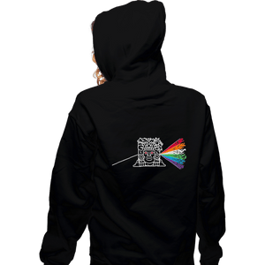 Daily_Deal_Shirts Zippered Hoodies, Unisex / Small / Black Dark Side Of The Temple