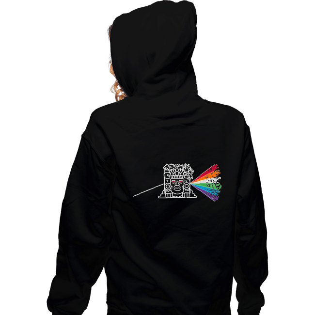 Daily_Deal_Shirts Zippered Hoodies, Unisex / Small / Black Dark Side Of The Temple