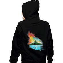 Load image into Gallery viewer, Shirts Zippered Hoodies, Unisex / Small / Black Sunset On Koholint
