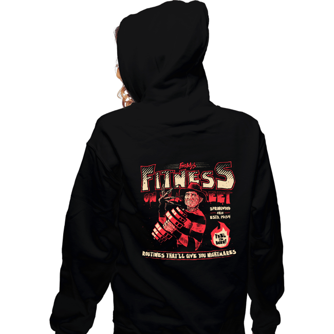 Daily_Deal_Shirts Zippered Hoodies, Unisex / Small / Black Freddy's Fitness