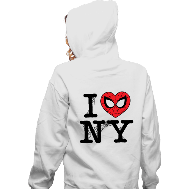 Daily_Deal_Shirts Zippered Hoodies, Unisex / Small / White I Spider NY