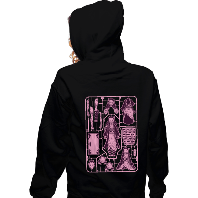 Daily_Deal_Shirts Zippered Hoodies, Unisex / Small / Black Nezuko Model Sprue