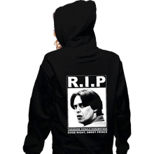 Load image into Gallery viewer, Secret_Shirts Zippered Hoodies, Unisex / Small / Black RIP Donnie
