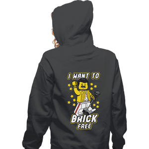 Shirts Zippered Hoodies, Unisex / Small / Dark Heather I Want To Brick Free