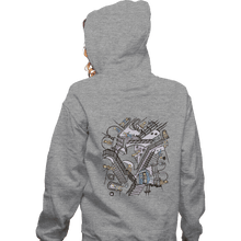 Load image into Gallery viewer, Daily_Deal_Shirts Zippered Hoodies, Unisex / Small / Sports Grey Escher Who
