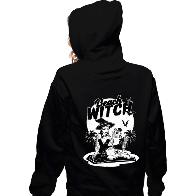 Secret_Shirts Zippered Hoodies, Unisex / Small / Black Beach Witch