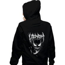 Load image into Gallery viewer, Shirts Zippered Hoodies, Unisex / Small / Black Venom Metal
