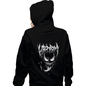 Shirts Zippered Hoodies, Unisex / Small / Black Venom Metal
