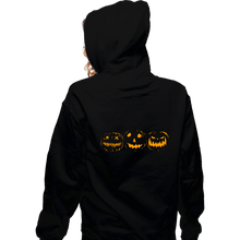 Load image into Gallery viewer, Shirts Zippered Hoodies, Unisex / Small / Black Jack O Lanterns
