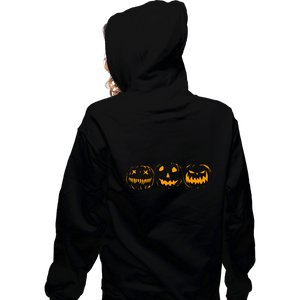 Shirts Zippered Hoodies, Unisex / Small / Black Jack O Lanterns