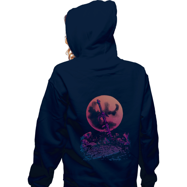 Daily_Deal_Shirts Zippered Hoodies, Unisex / Small / Navy Heroes Never Die