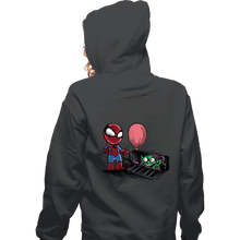 Load image into Gallery viewer, Daily_Deal_Shirts Zippered Hoodies, Unisex / Small / Dark Heather Spider IT
